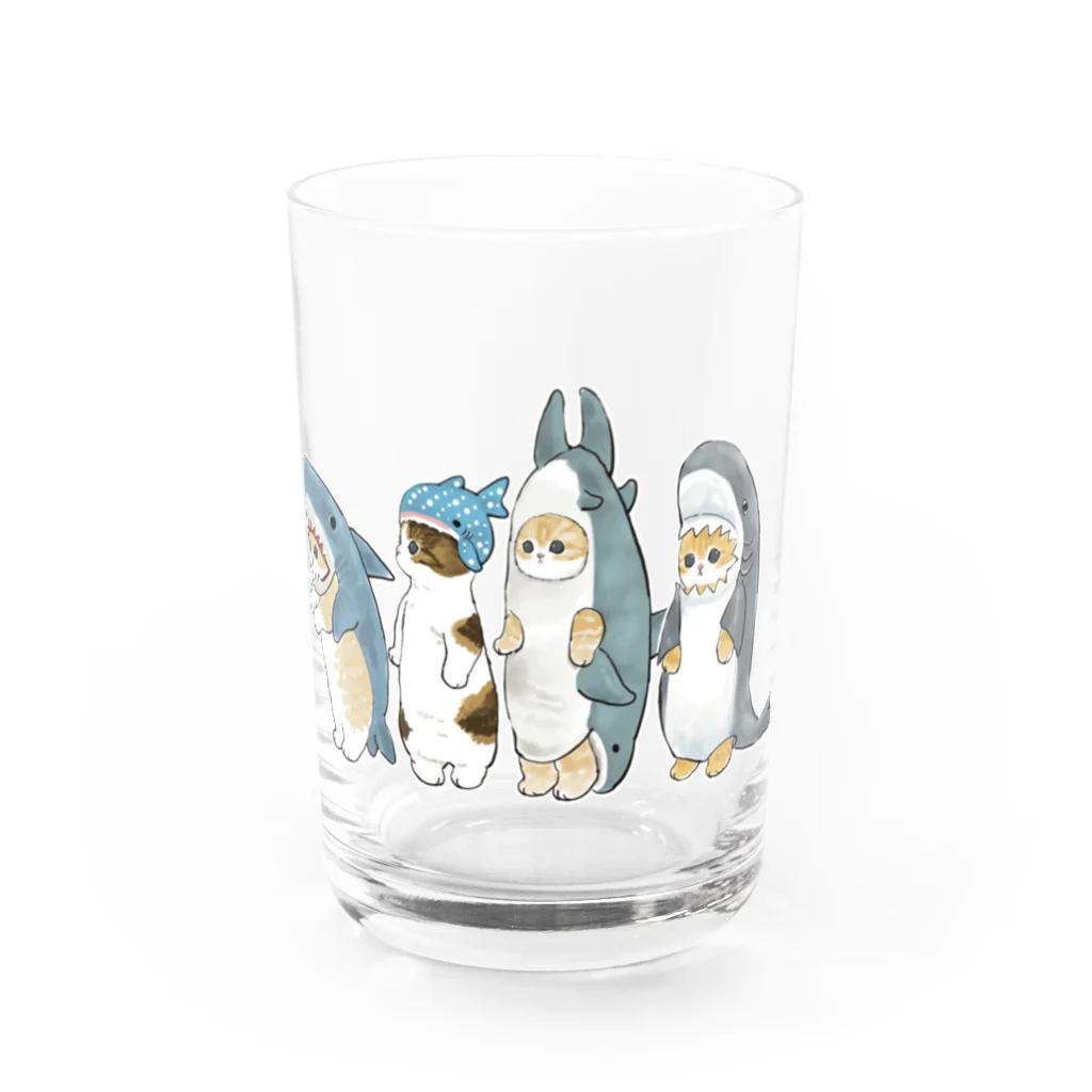 mofusandのサメ図鑑 Water Glass :front