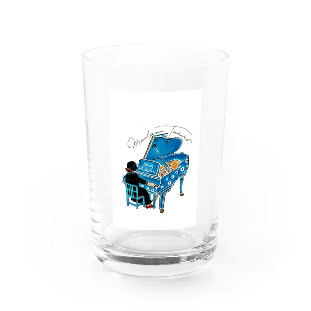 マダム・タカコshop　(byジャズ ビレバン)のMrs.Mana　こっち向いて！ Water Glass :front