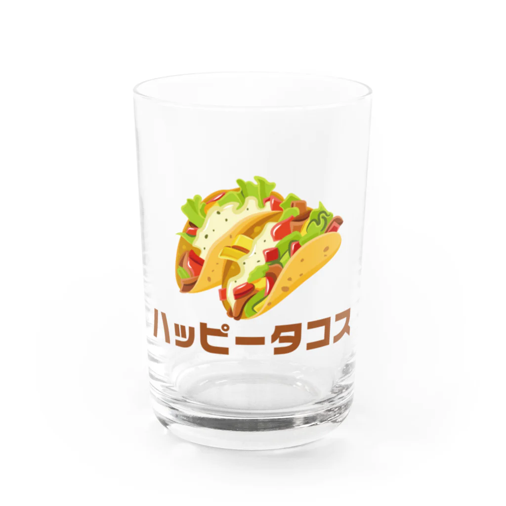 TSUBASAのハッピータコス🌮 Water Glass :front