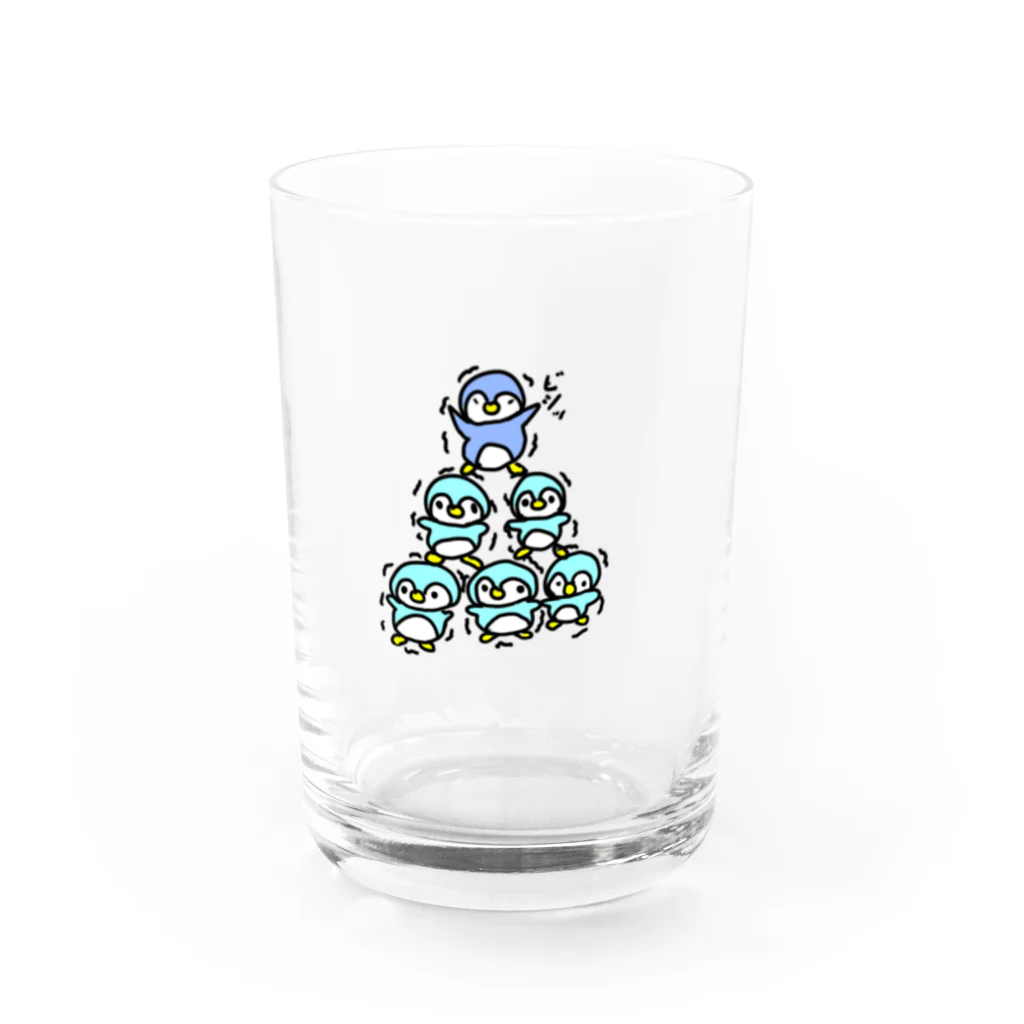 Fummy動物イラストショップのペンちゃんタワー Water Glass :front