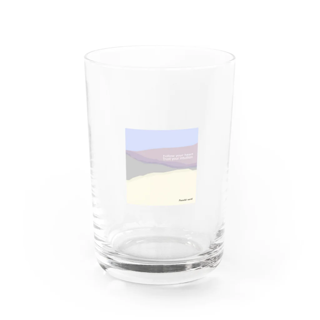 PeacefulworldのOcean -pink Water Glass :front