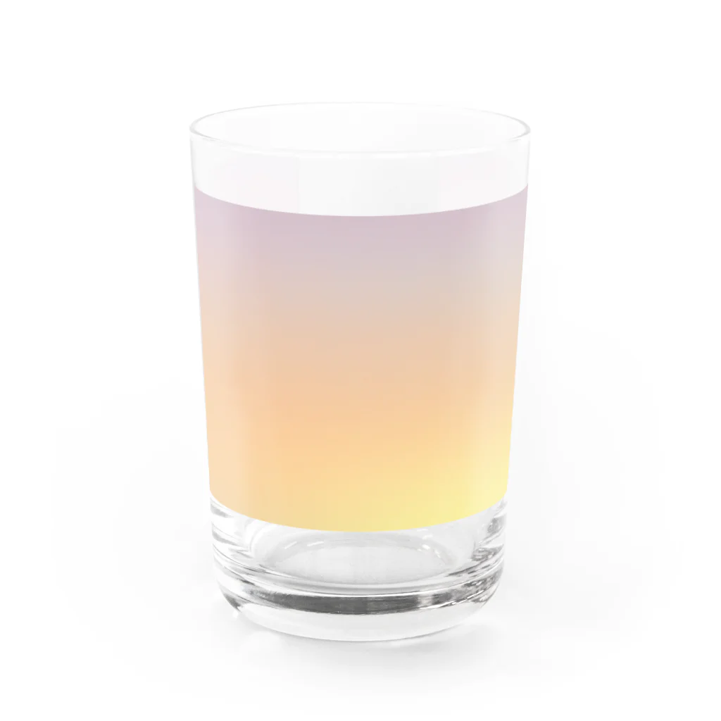 塩まみれのグラデーション 夕方 Water Glass :front