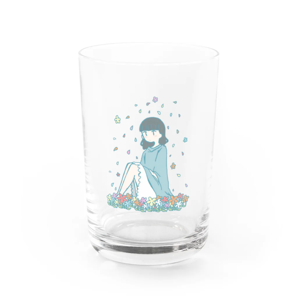 とことこのショップの花だらけ Water Glass :front