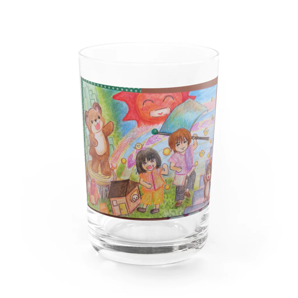 yu96のみんなの応援団 Water Glass :front