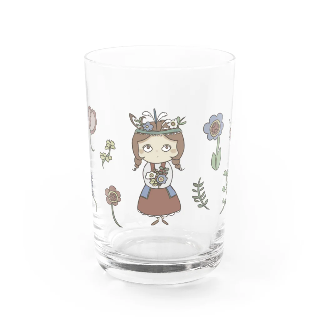 えびよりこのオハナノコ Water Glass :front