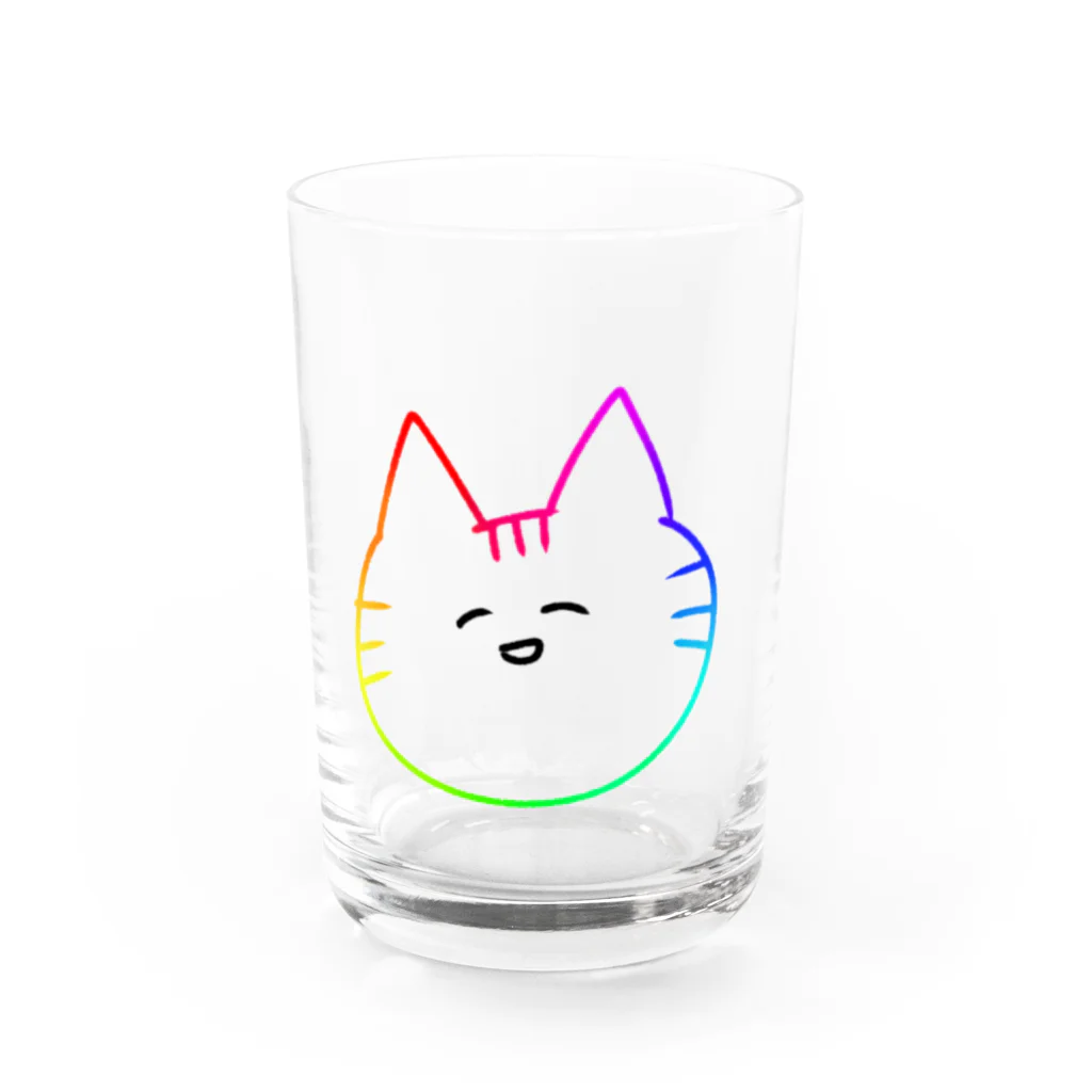 ジェイ狂のたおのたおねこ Water Glass :front