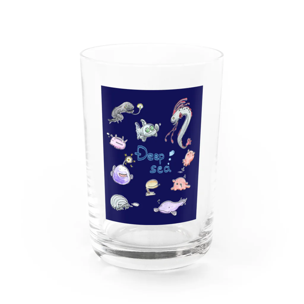 ぺんぎん丸の潜って探そうDEEP SEA Water Glass :front