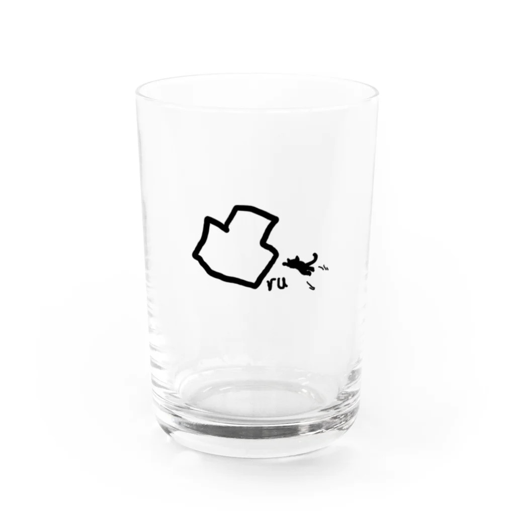 ひいなの凸る猫 Water Glass :front