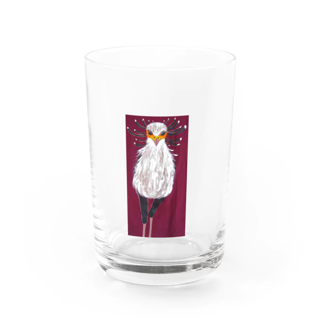 suzuejyaのヘビクイワシ Water Glass :front