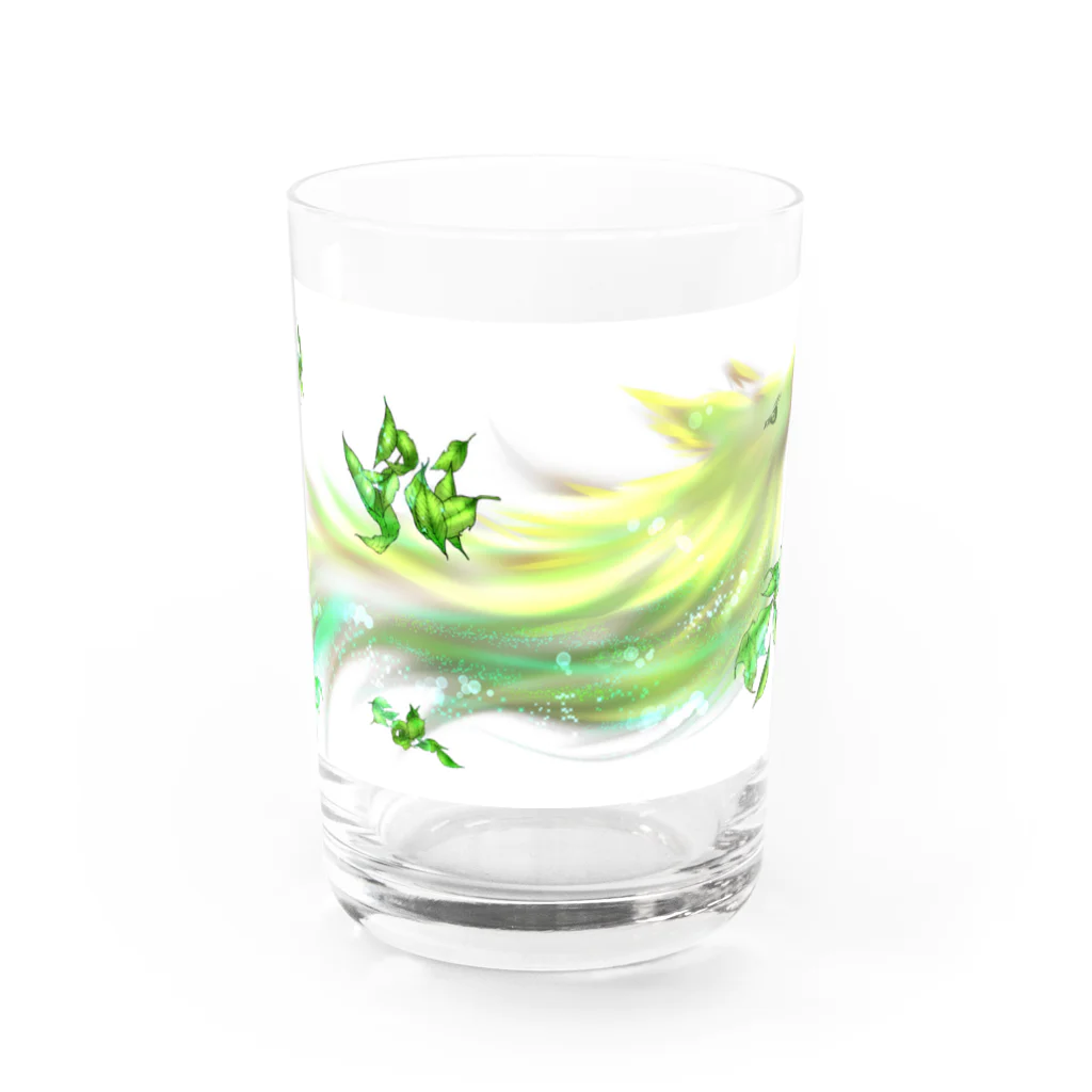 幻想小間絵の大口真神 Water Glass :front