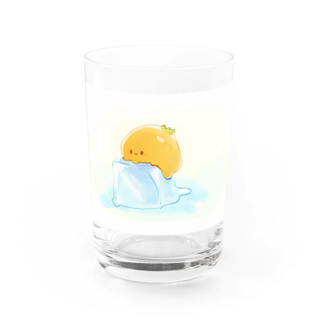 ゆるぽよしょっぷのひゃゃ~ Water Glass :front