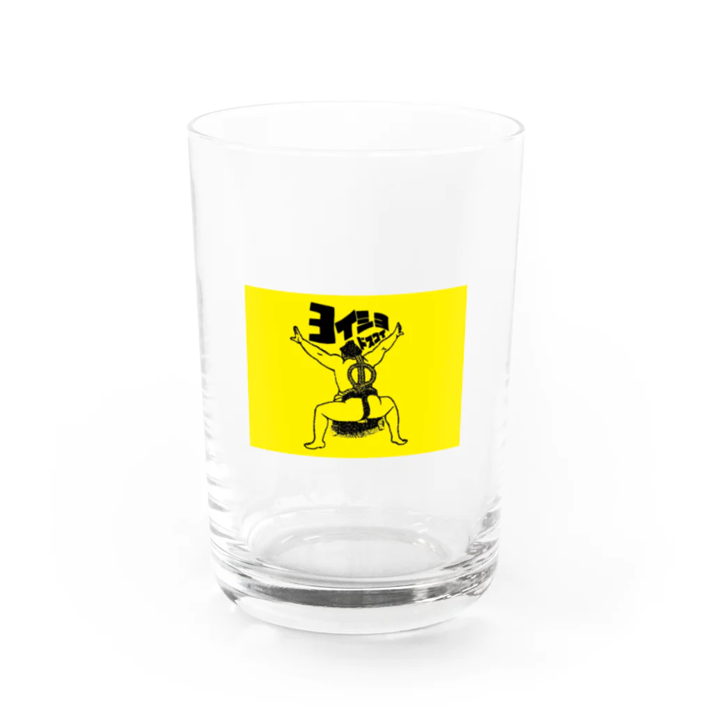 やきとりプリントのヨイショドスコイ Water Glass :front