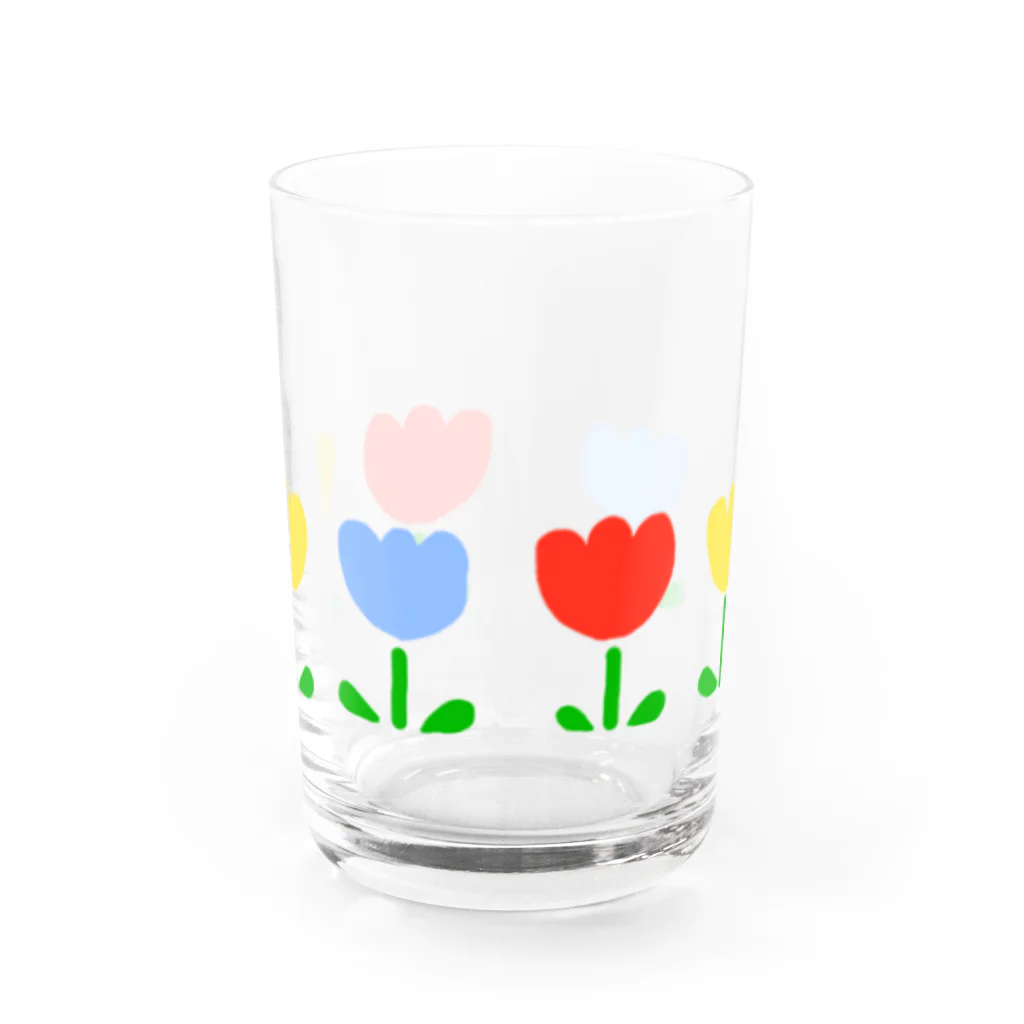 さぼてんちゃんのゆるチューリップ Water Glass :front