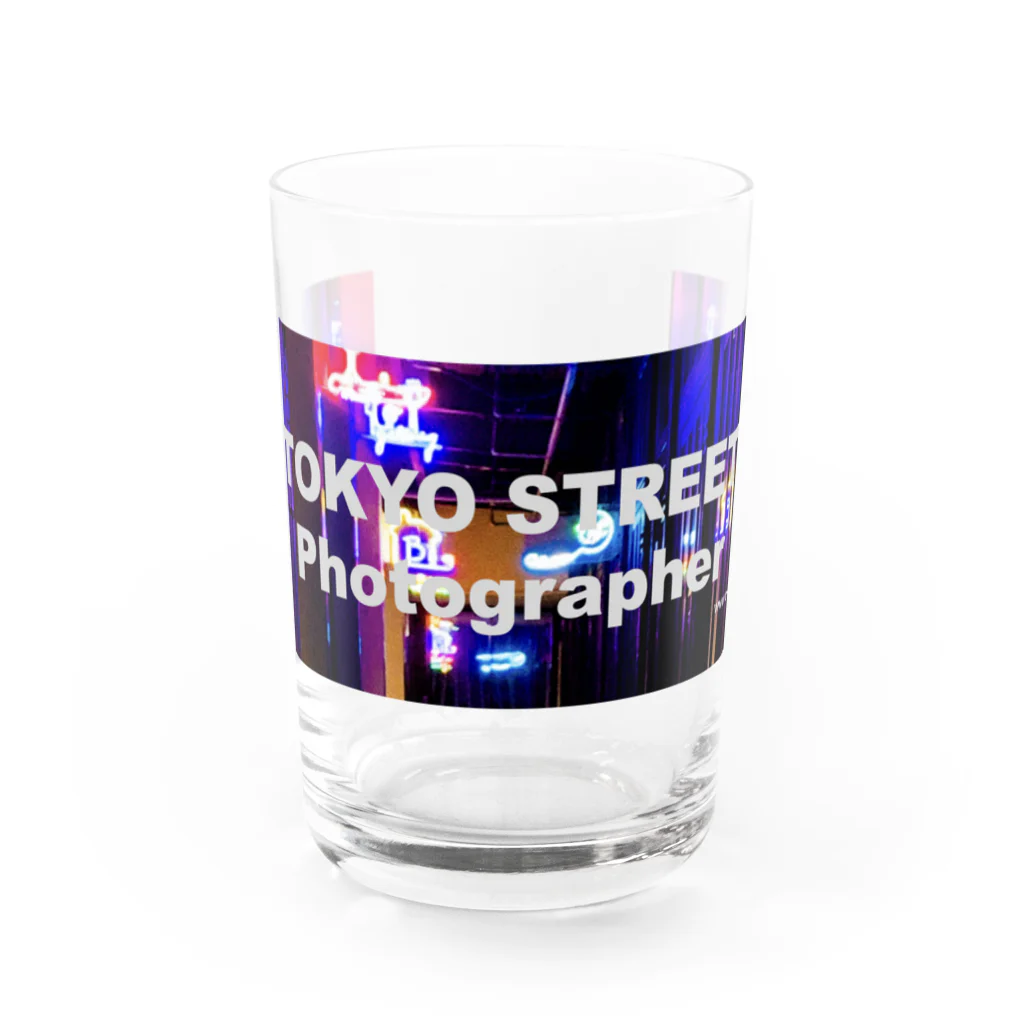 ukphotoのTOKYO STREET Photographer Water Glass :front