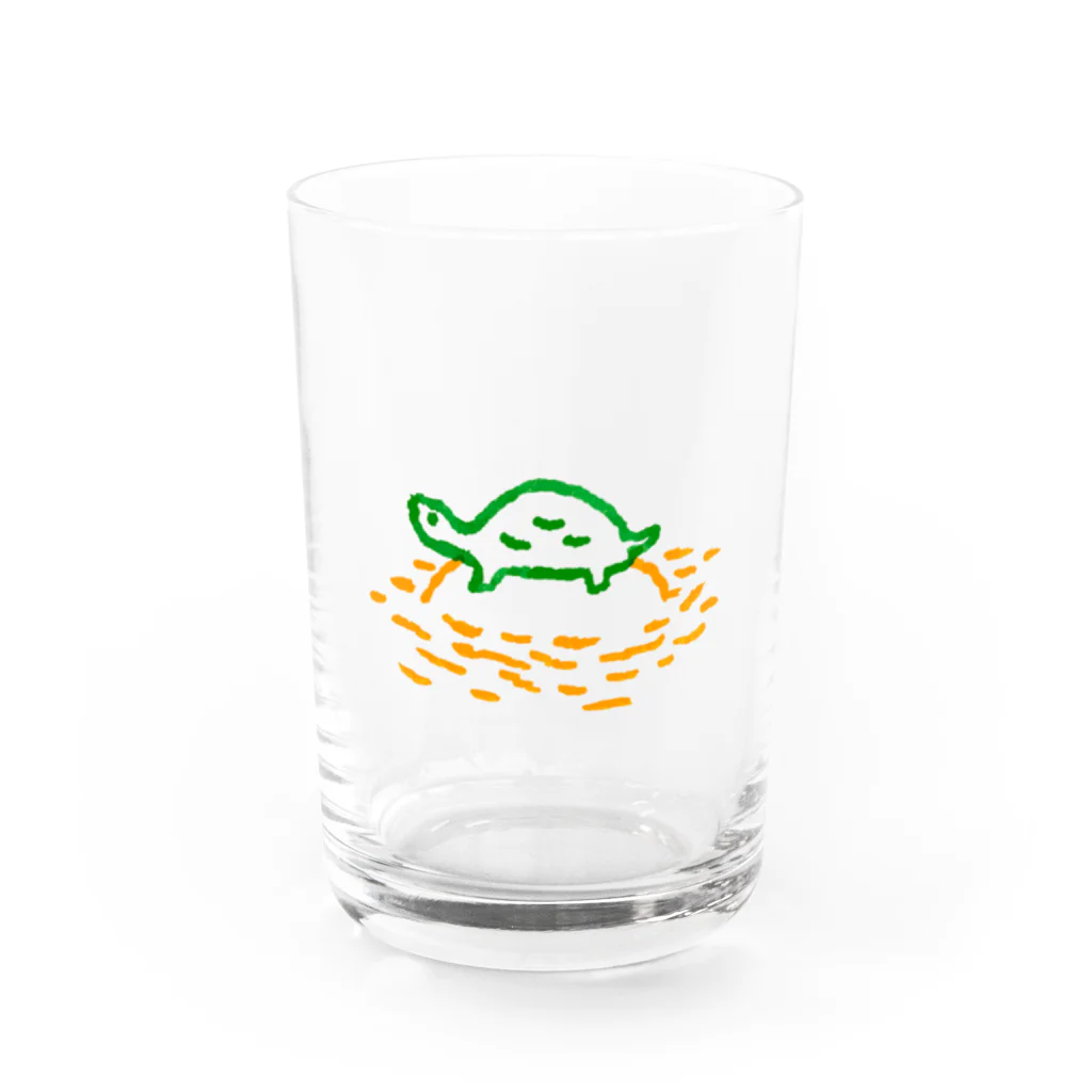 シトウのお店の日向ぼっこ（カラー） Water Glass :front