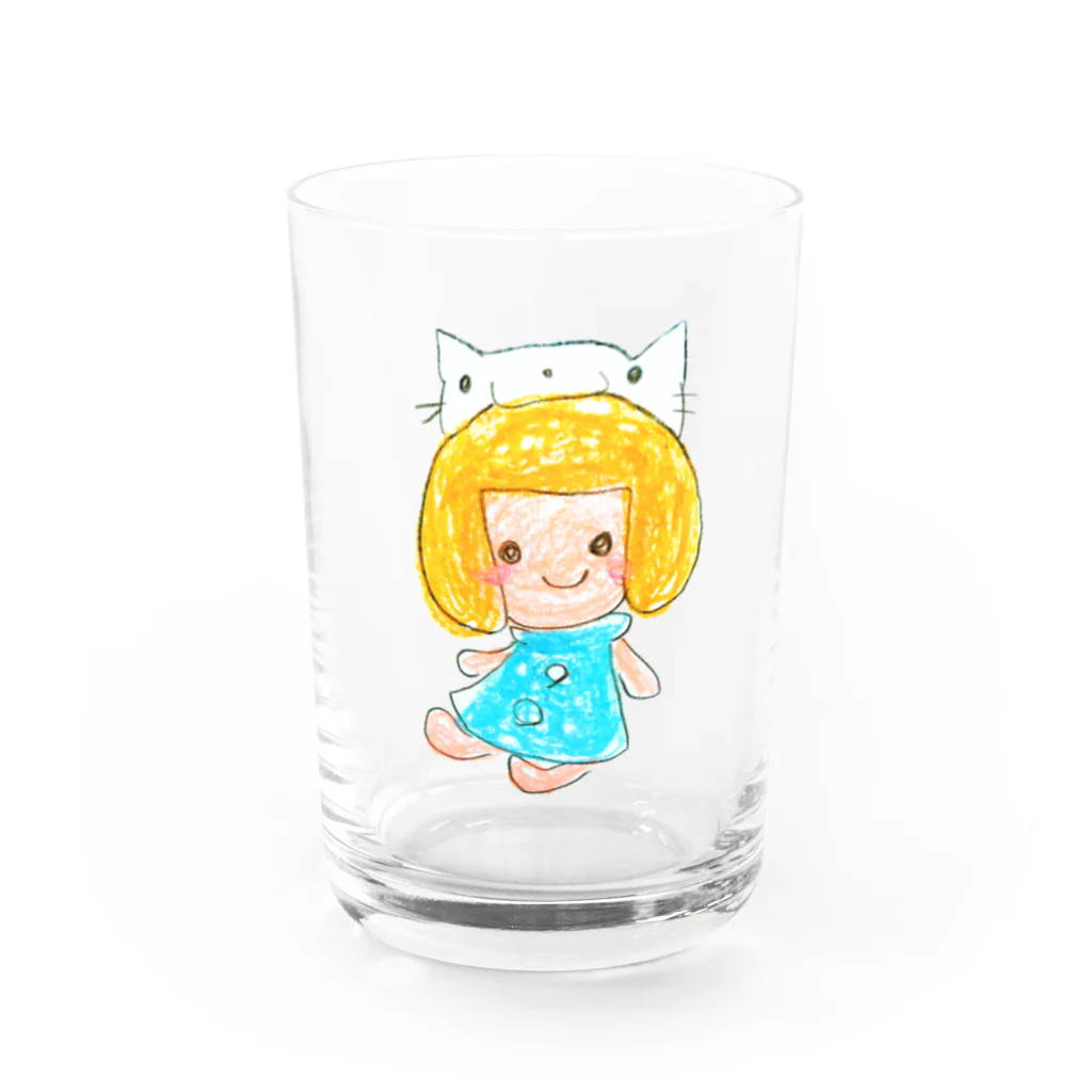 都愛ともかのみーちゃんとにゃーちゃん Water Glass :front