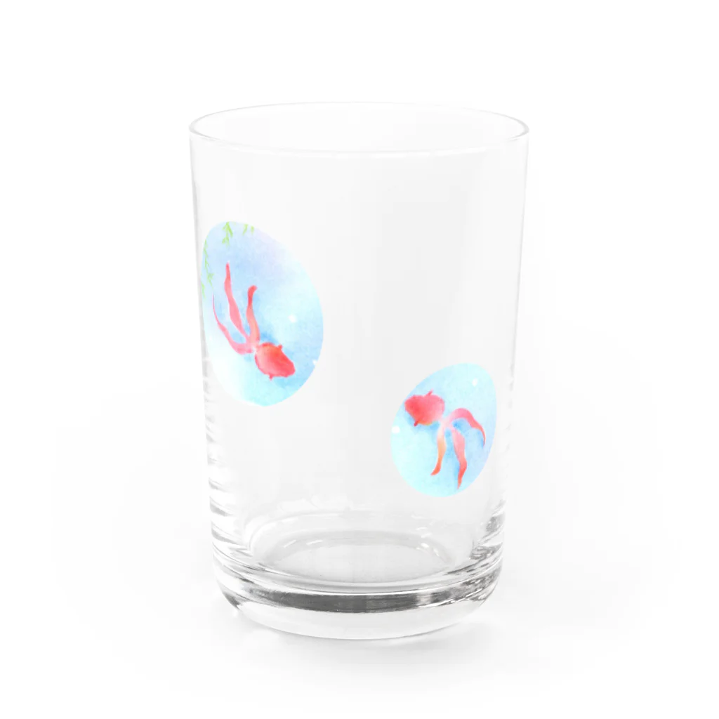 始季彩＠suzuriの夏便り−丸ver. Water Glass :front