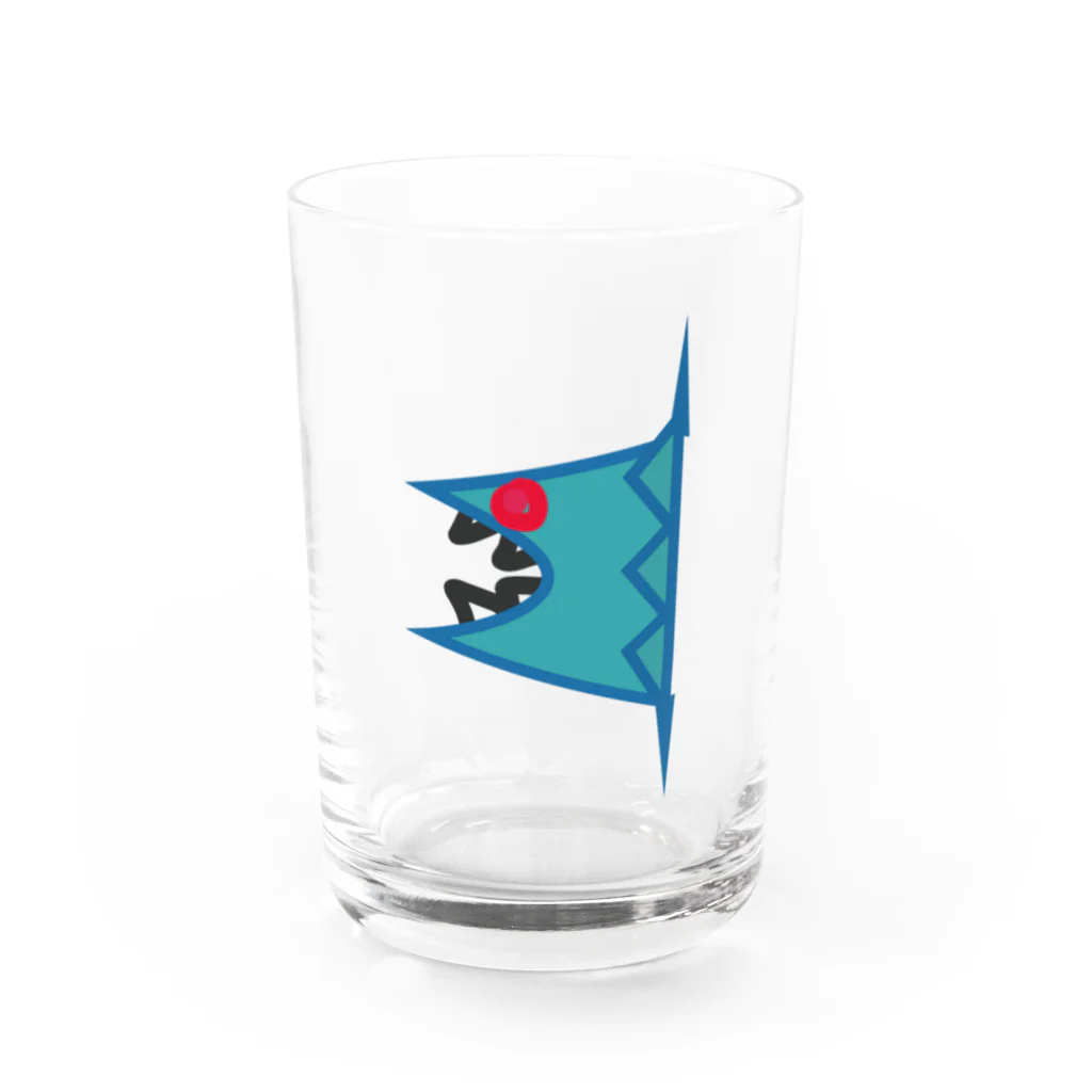 near_childのシャーク(カラー2) Water Glass :front