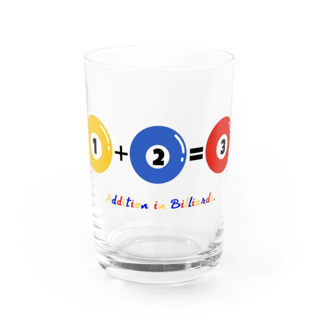 PaP➡︎Poco.a.PocoのAddition in Billiards Water Glass :front