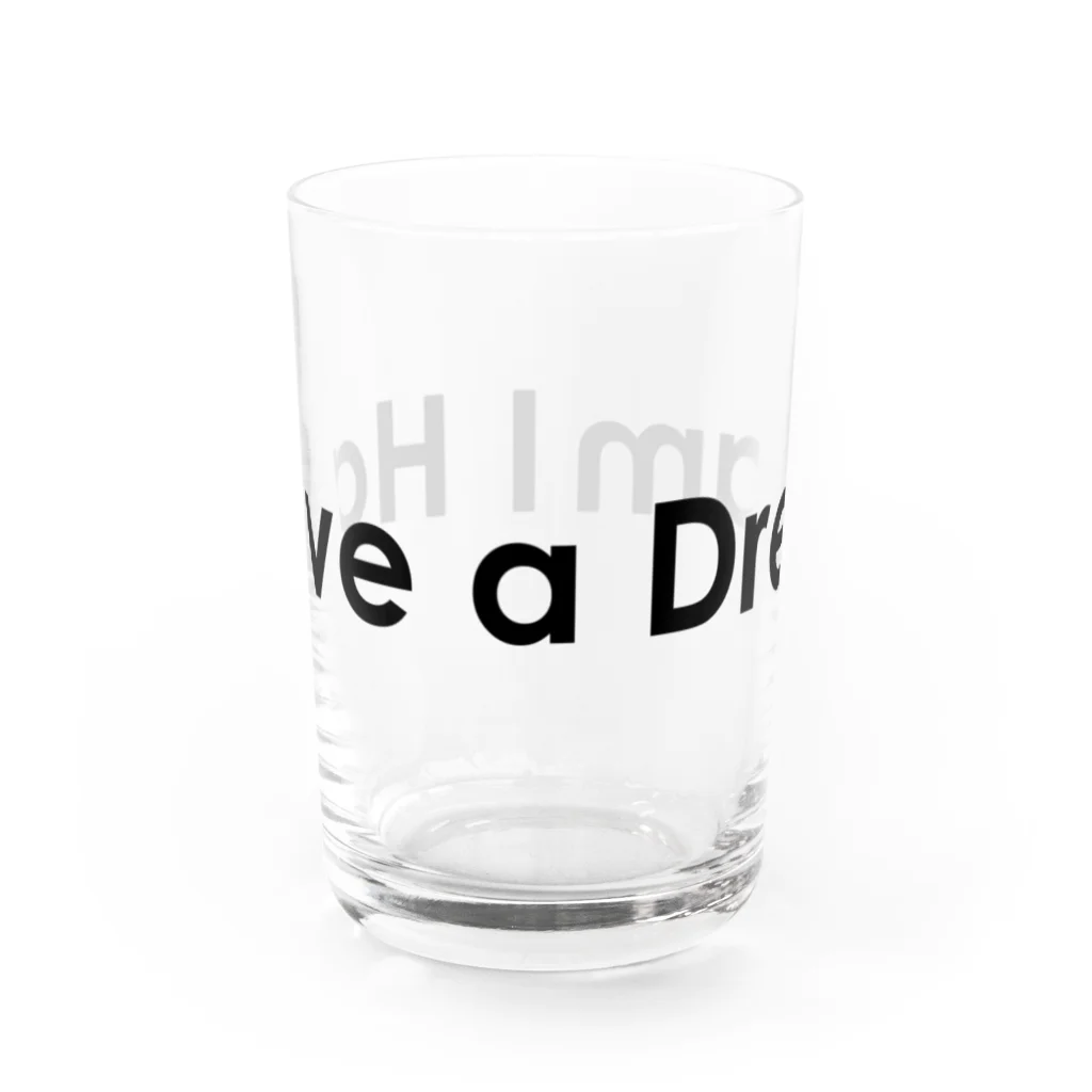 The タナカのアイハブアドリーム Water Glass :front