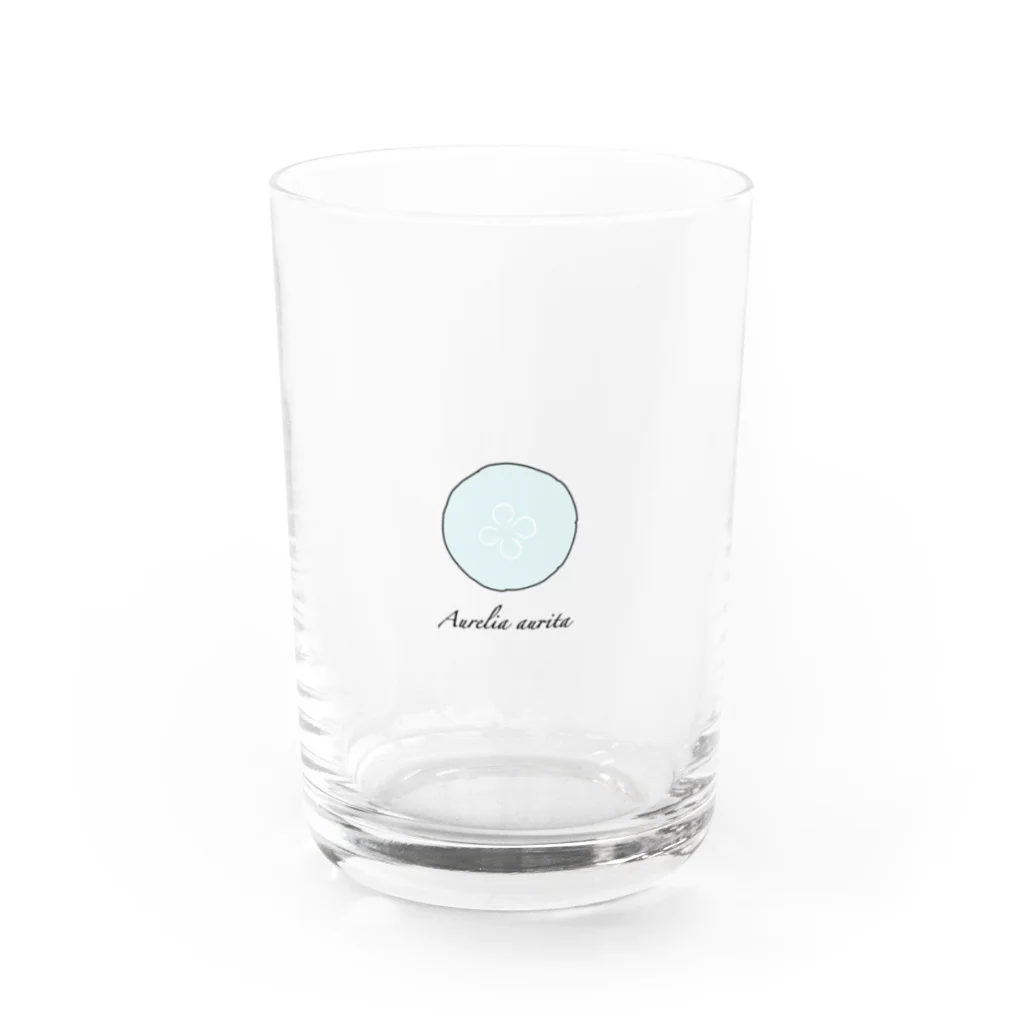 S Living things Designのミズクラゲ Water Glass :front