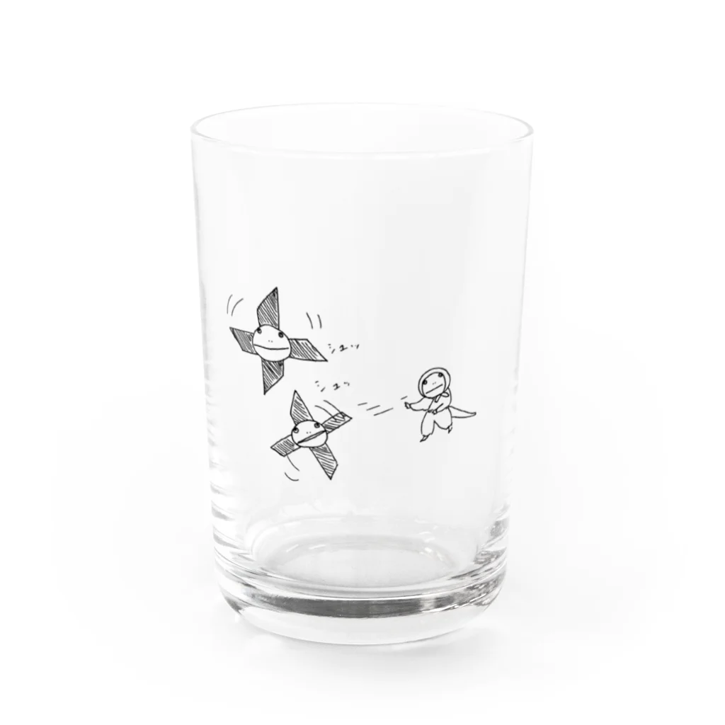 サラマンの忍者サラマンダー Water Glass :front