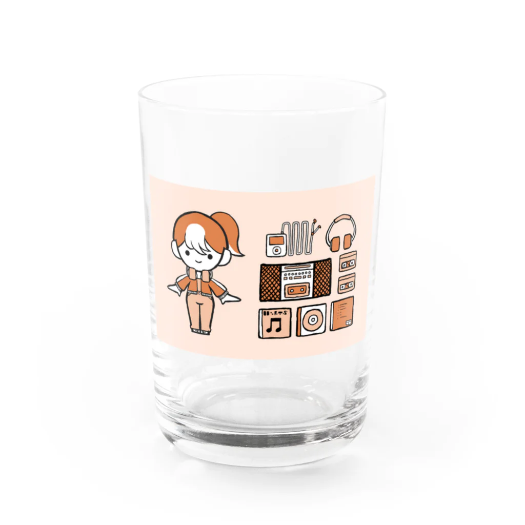 遣隋使さんのえとっこちゃん（午） Water Glass :front