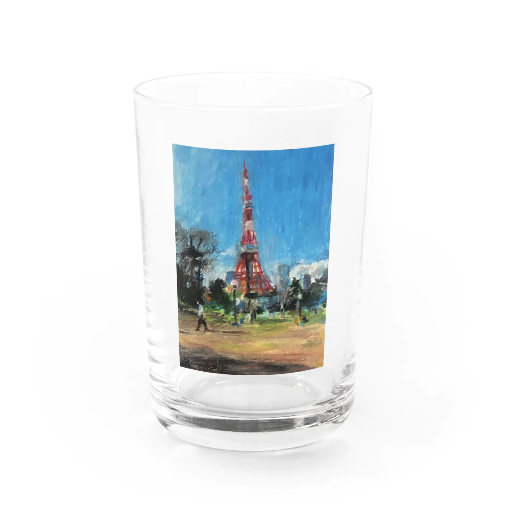 art art artのin Tokyotower Water Glass :front