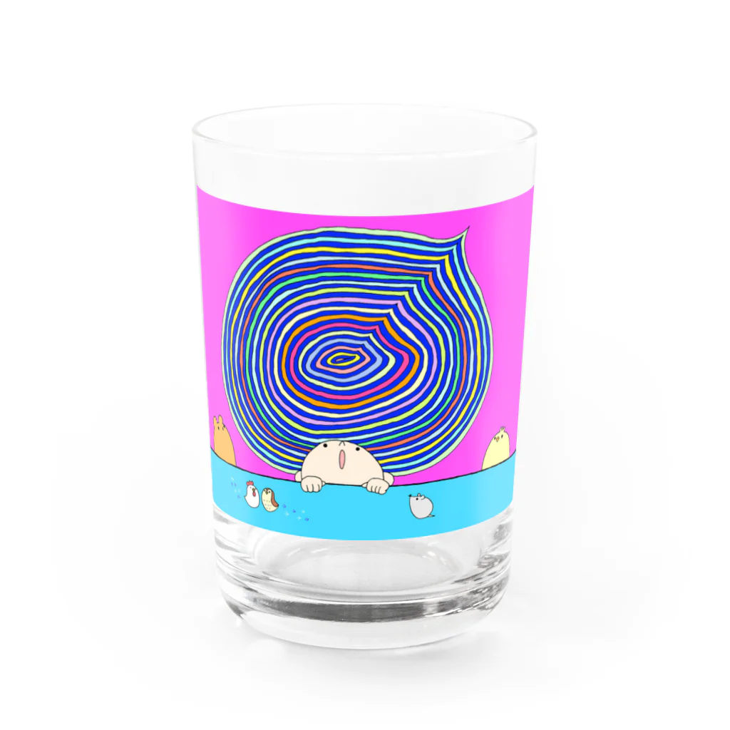 星華 -SEIKAcreate-の髪の毛、膨張中。 Water Glass :front