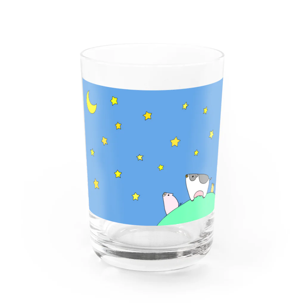 星華 -SEIKAcreate-の丘の上のお星さま鑑賞会 Water Glass :front