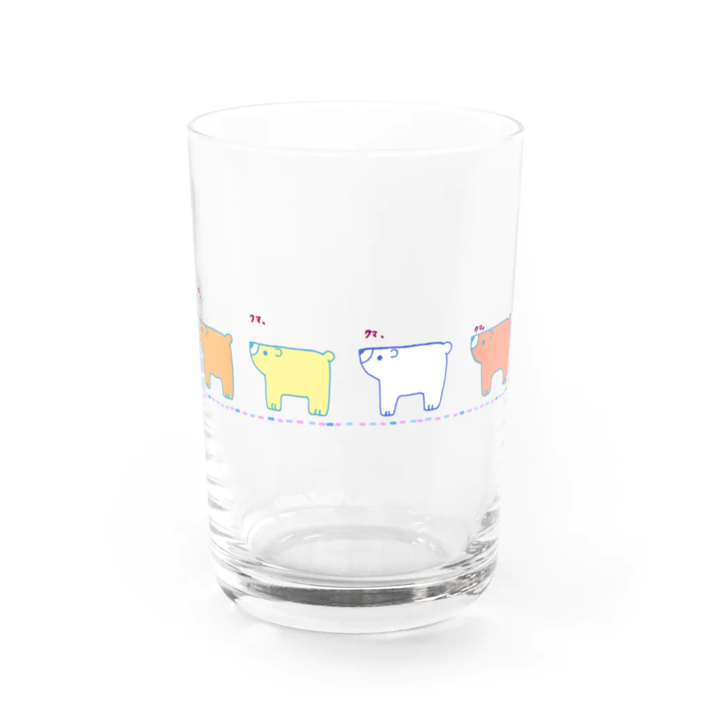 星華 -SEIKAcreate-のクマ、クマ、クマ、クマ。 Water Glass :front