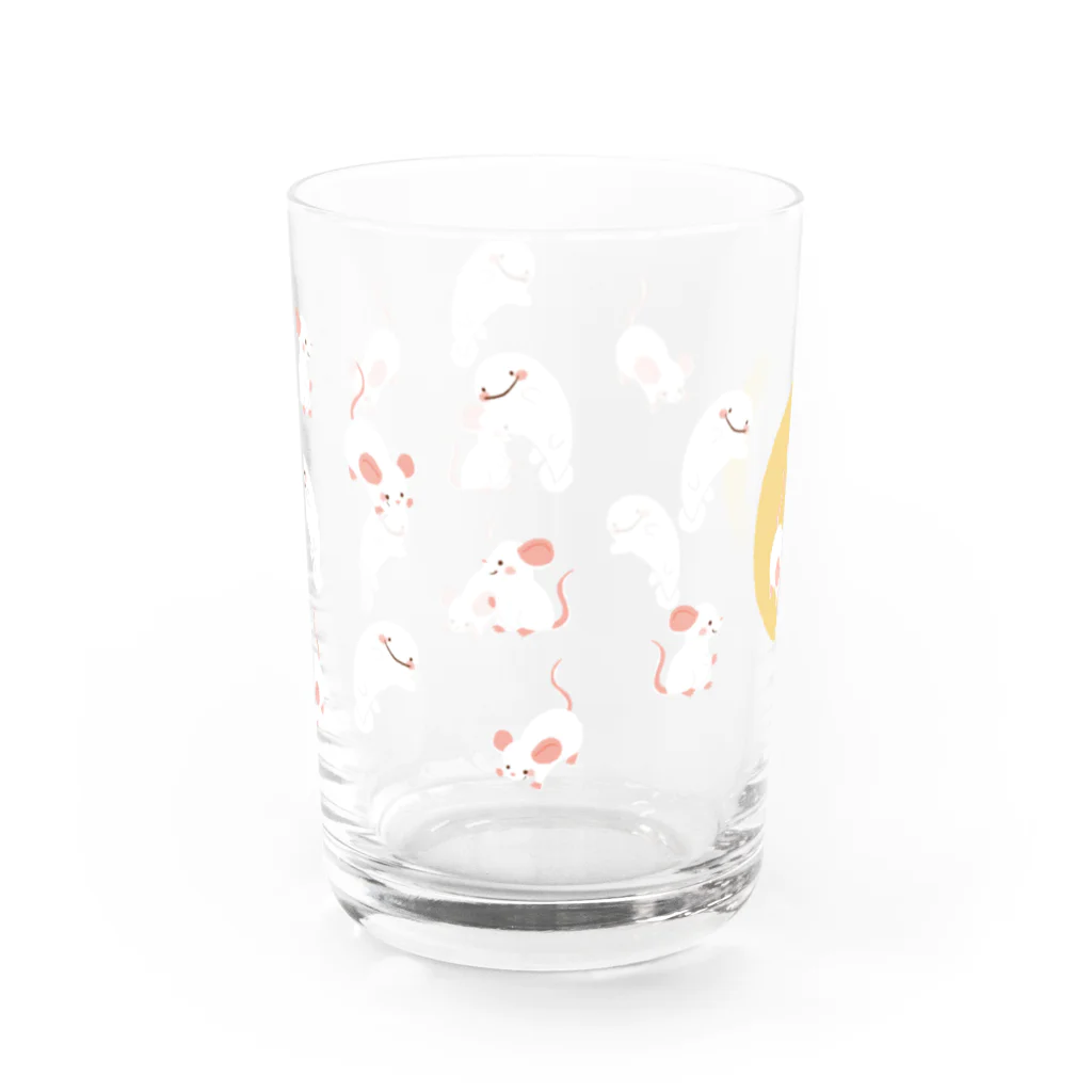 すずきいときちのさらまんだーとねずみ Water Glass :front