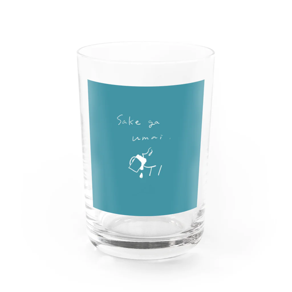 しゅわしゅわの酒がうまい Water Glass :front