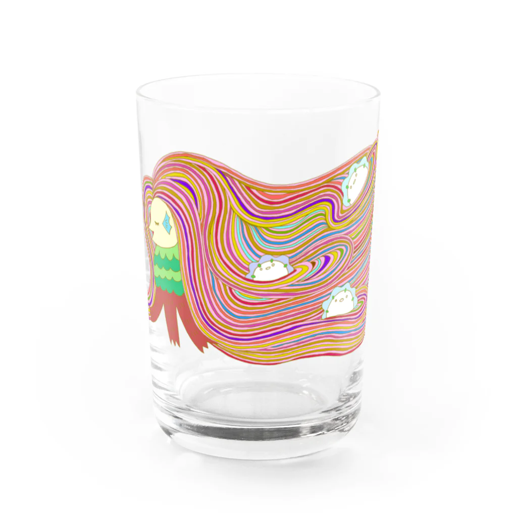 星華 -SEIKAcreate-のアマビエ様が行く Water Glass :front