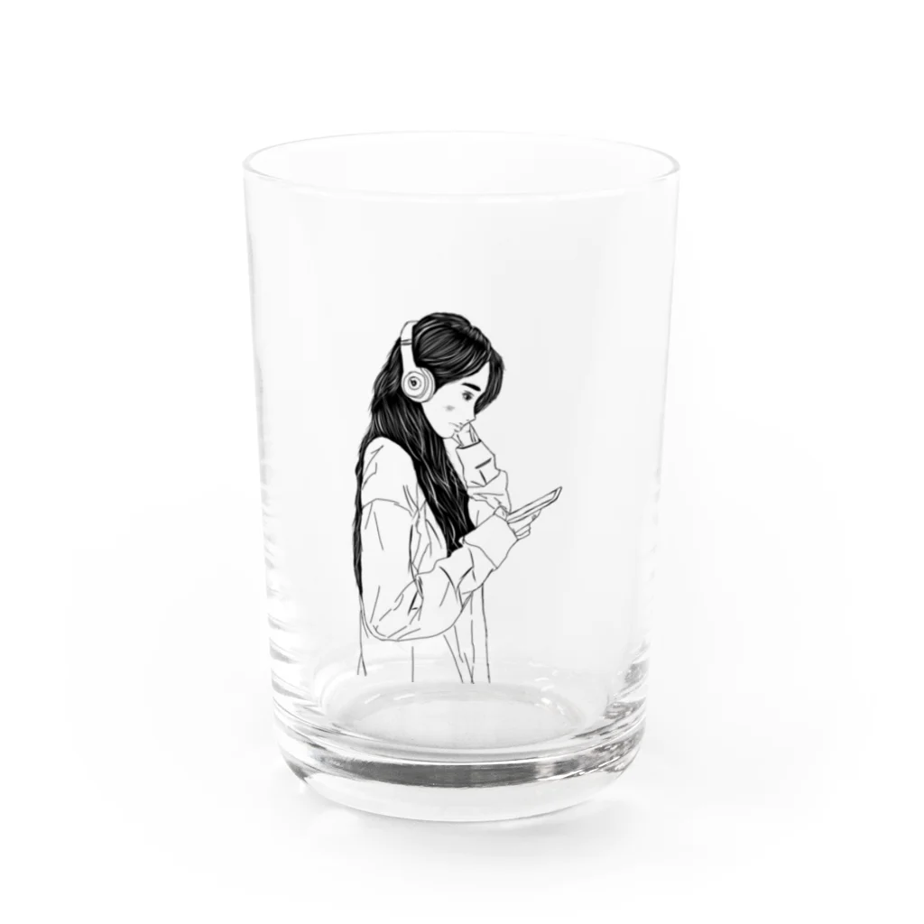 とあるかふぇのますたーの視聴女子 Water Glass :front