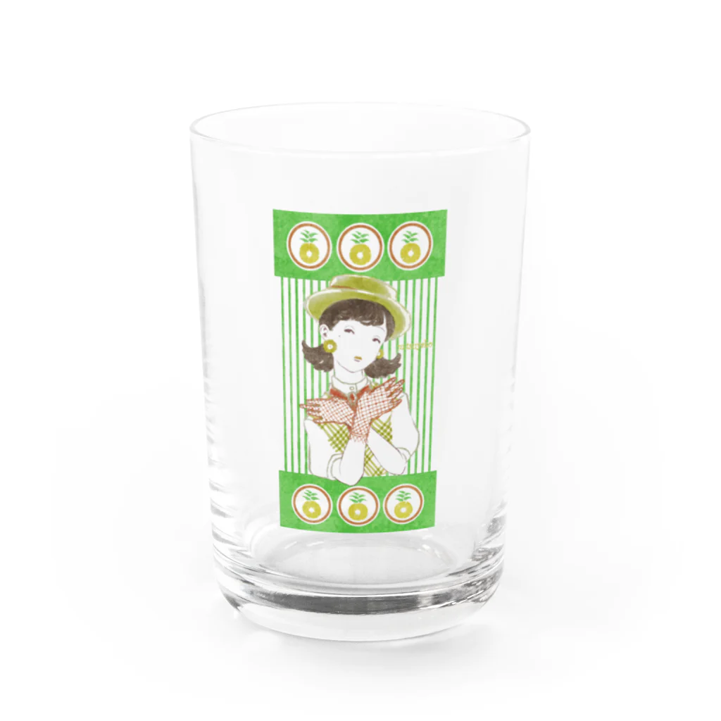 パライゾマートのフルーツ飴三姉妹 パイナップル Water Glass :front