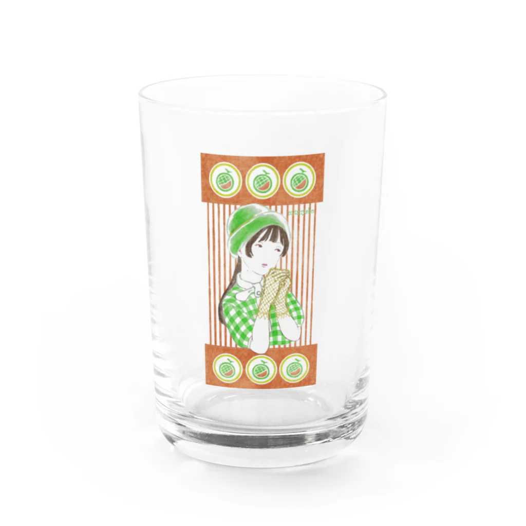 パライゾマートのフルーツ飴三姉妹 メロン Water Glass :front