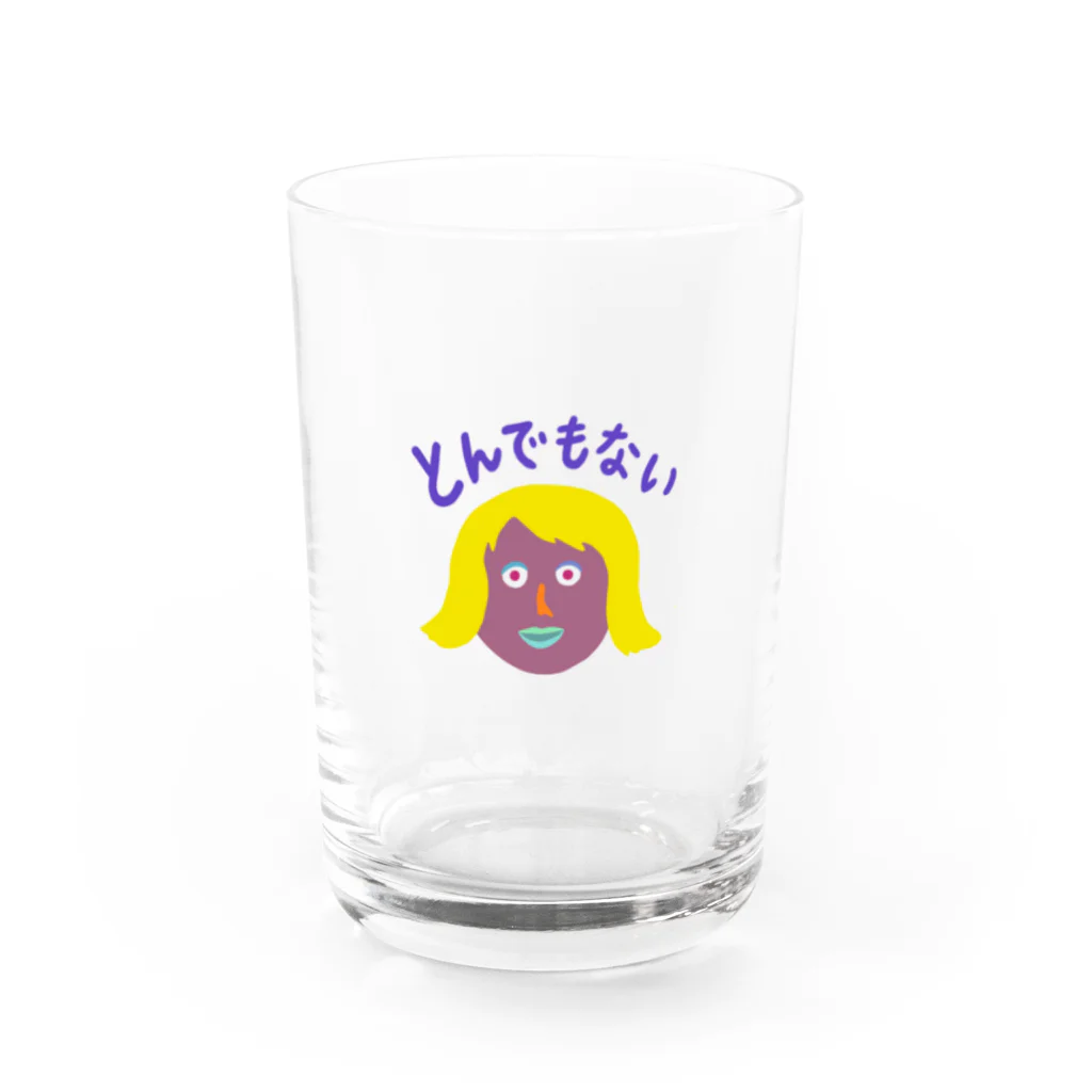 y-u-kkのとんでもない Water Glass :front