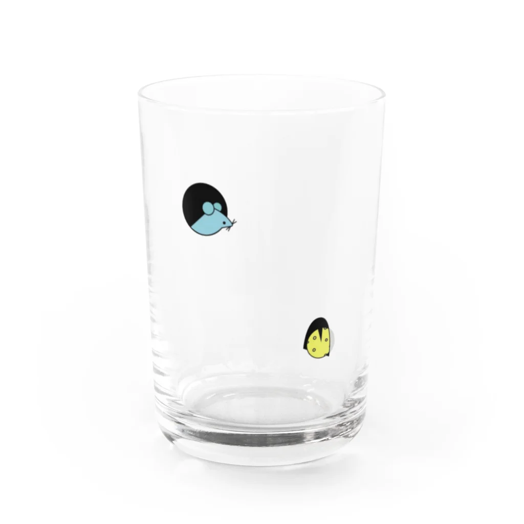 はなぴょんの追いかけっこチュウ〜 Water Glass :front