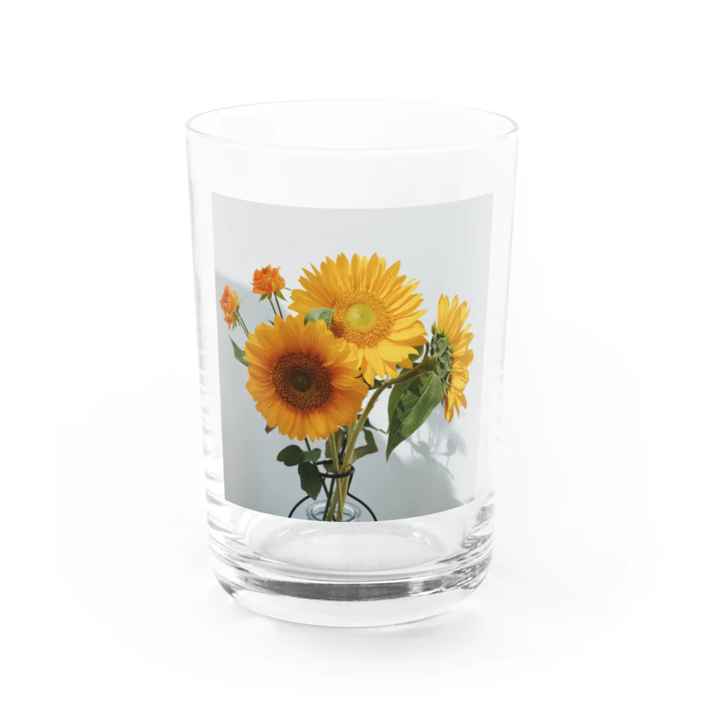 hibari no heyaのヒマワリ Water Glass :front