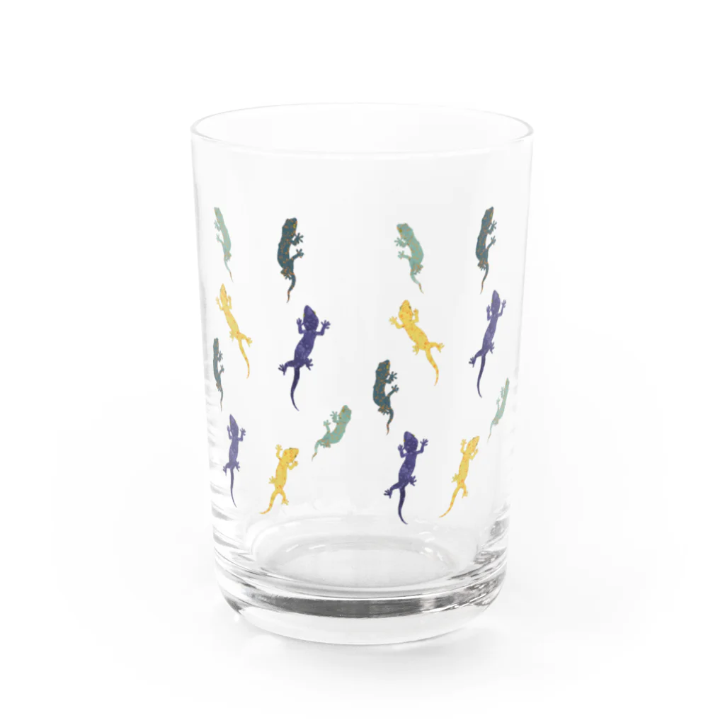 りーあのトッケイだらけ Water Glass :front