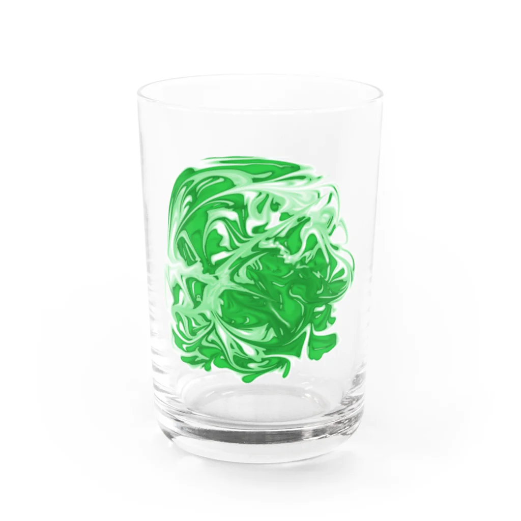 謎モノ店のとけたキャベツ Water Glass :front