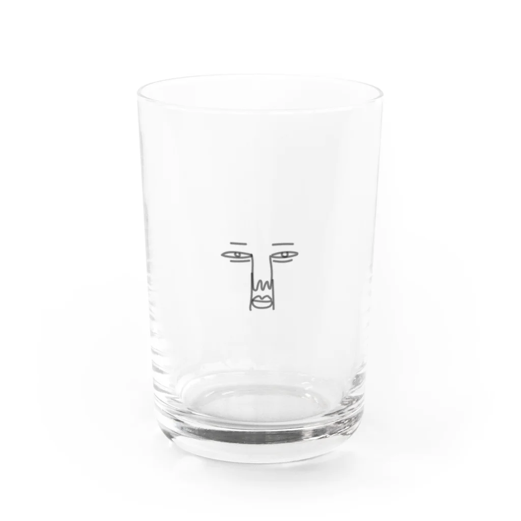 なんでもござれのうっすらな後とうさん Water Glass :front