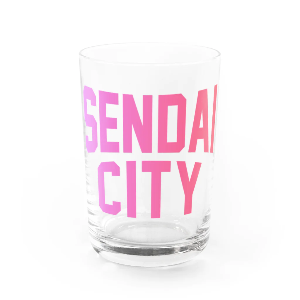 JIMOTOE Wear Local Japanの仙台市 SENDAI CITY Water Glass :front