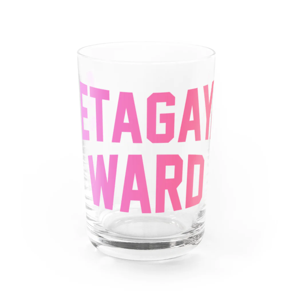 JIMOTO Wear Local Japanの世田谷区 SETAGAYA WARD Water Glass :front