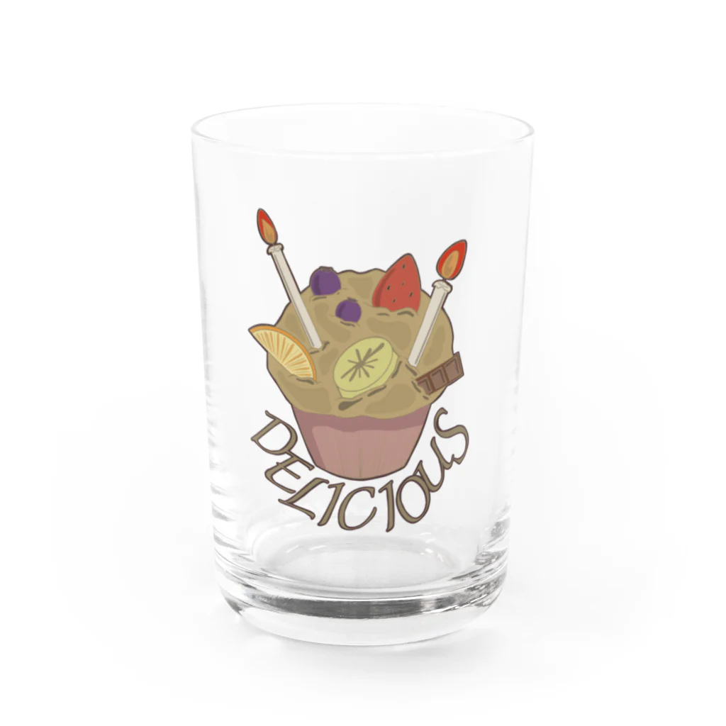 prunelleのカップケーキ Water Glass :front