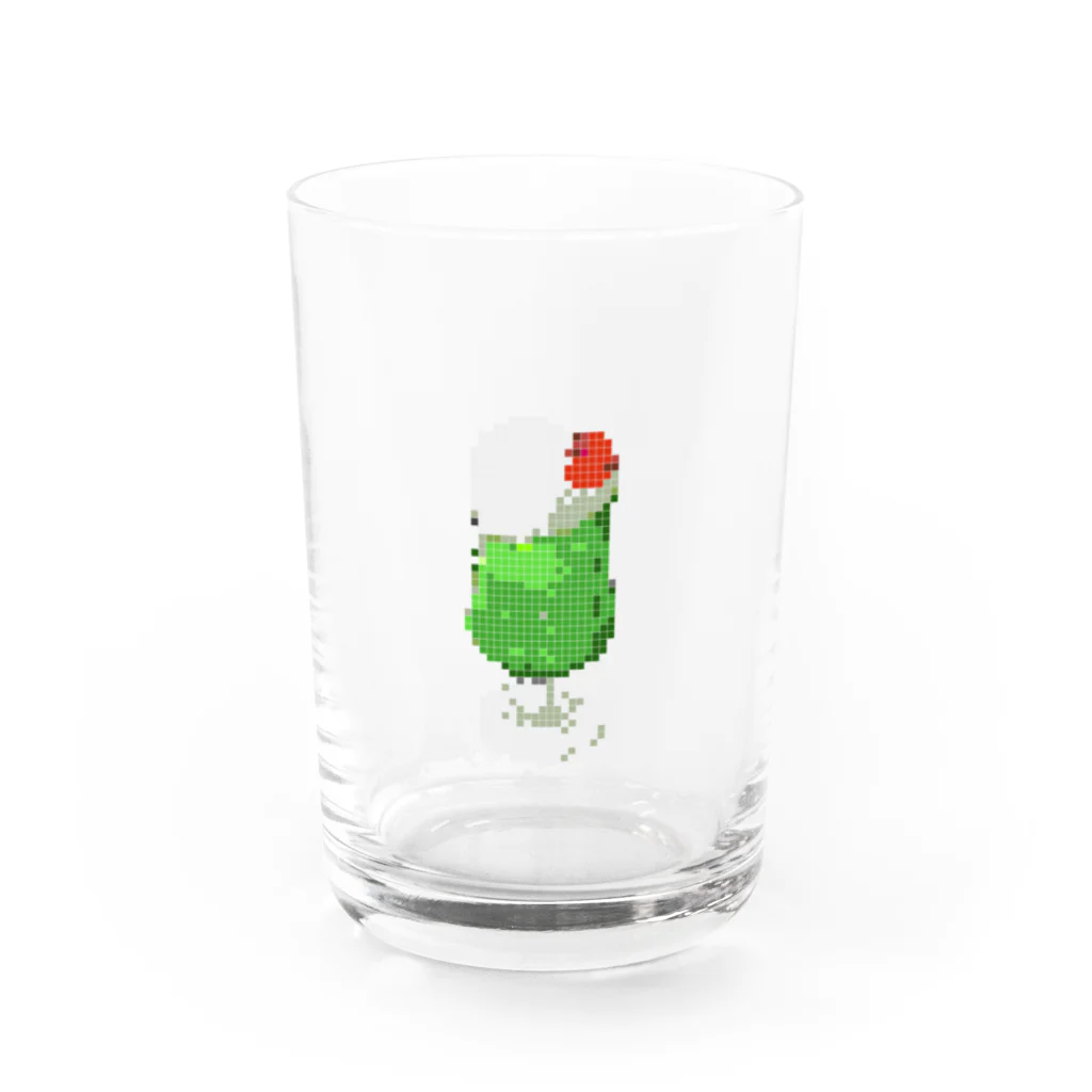 zettainegitoroのクリームソーダ（ドット） Water Glass :front