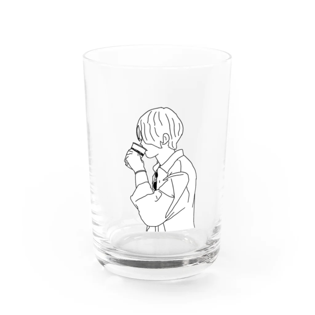 ikuminakamuraの紙コップでドリンクを飲む人 Water Glass :front