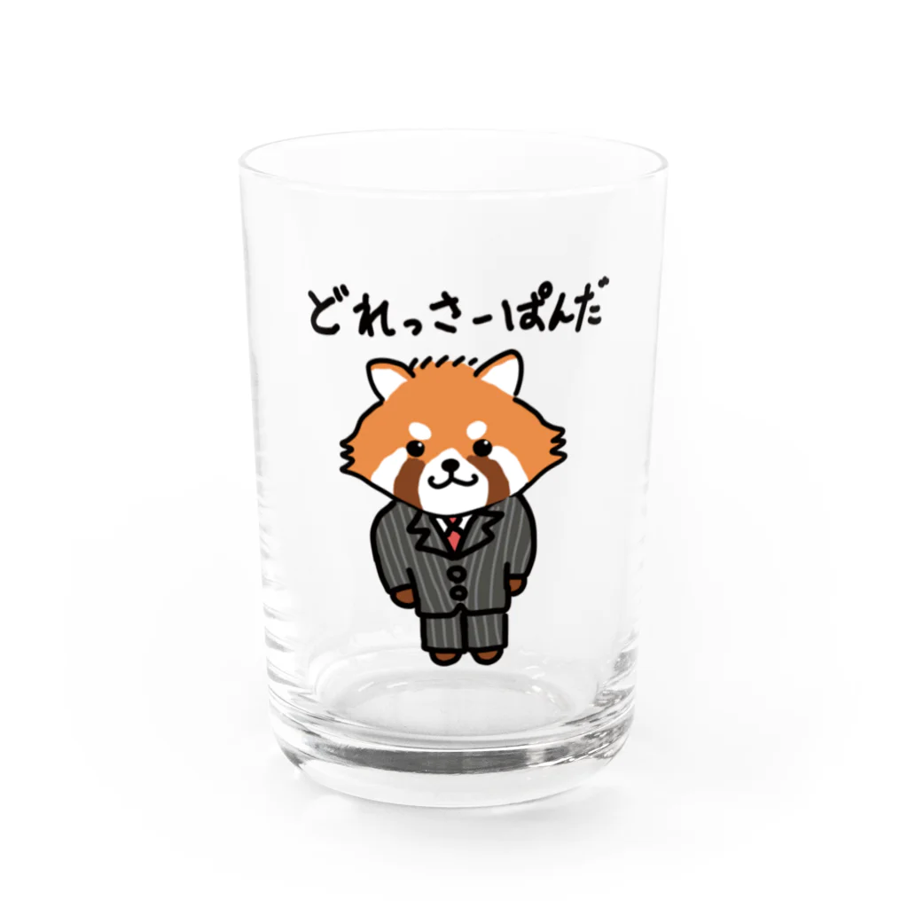 旅々PHOTOのどれっさーぱんだ Water Glass :front