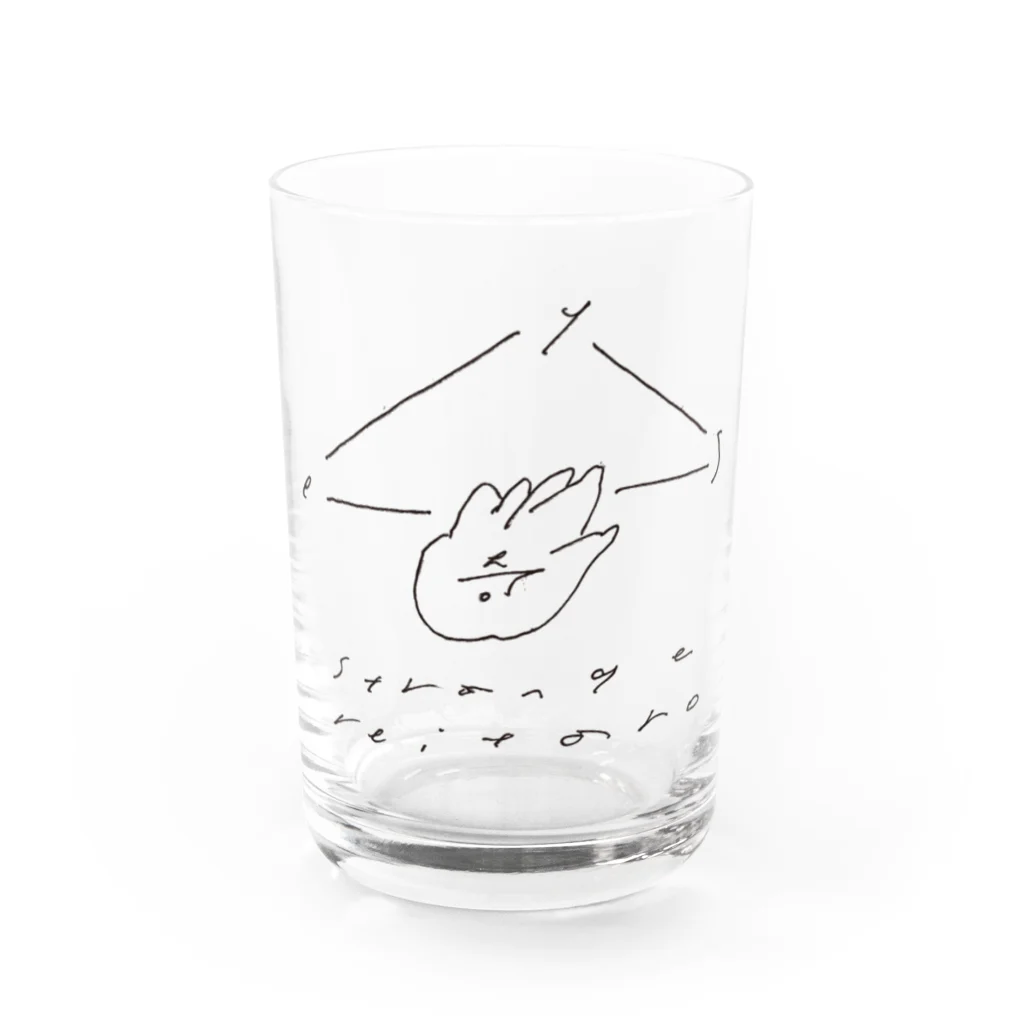 reitarostrangeのstrange reitaro logo series (Hiroaki Ooka) Water Glass :front